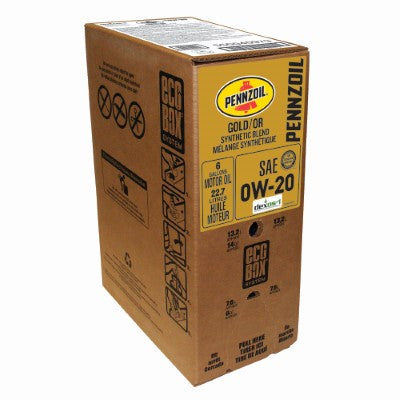 Pennzoil Gold Synthetic Blend 0W-20 Motor Oil — 6-Gallon EcoBox product photo