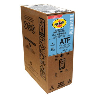 Pennzoil Platinum LV Multi-Vehicle Full Synthetic ATF — 6-Gallon EcoBox product photo