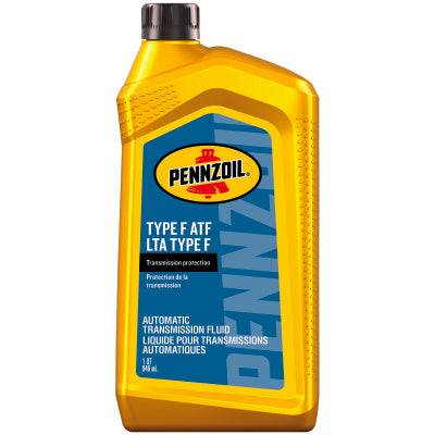 Pennzoil Type F ATF — 1 Quart bottle shown; sold in a six-pack product photo