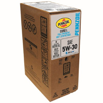 Pennzoil Platinum Euro L Full Synthetic 5W-30 Motor Oil — 6-Gallon EcoBox product photo