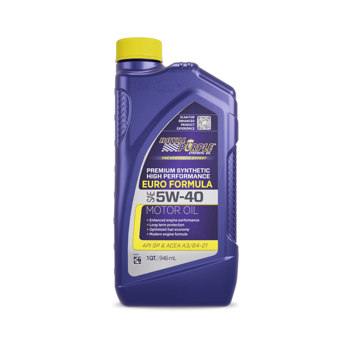 Royal Purple European Formula Full Synthetic Motor Oil 5W-40 — single container