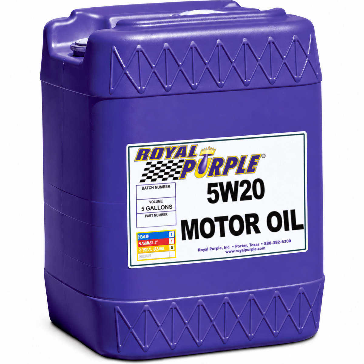 Royal Purple Full Synthetic Motor Oil 5W-20 in a 5-Gallon Pail