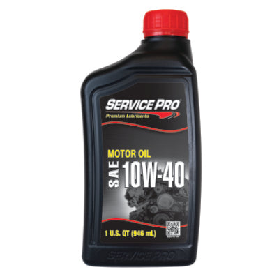 Service Pro 10W-40 Motor Oil 1 Qt — Full Case of 6 (6 × 1 qt)
