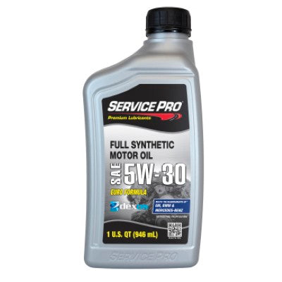 Service Pro 5W-30 Euro Dexos 2 Full Synthetic Motor Oil 1 Qt — Full Case of 6 (6 × 1 qt)