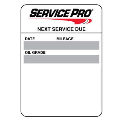Service Pro Imprinted Custom ELS Sticker 1000/Roll
