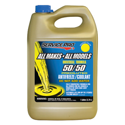 Service Pro All Makes EL 50/50 YEL A/F 1 Gal — Full Case of 6 (6 × 1 gal)