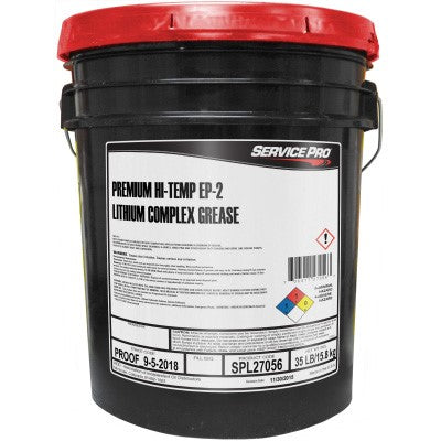Service Pro Hi Temp EP2 Grease 35 Lb Pail