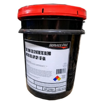 Service Pro 10W-30 Synthetic Blend Motor Oil 5 Gal Pail