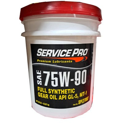 Service Pro 75W-90 Syn Limited Slip Gear Oil 5 Gal Pail