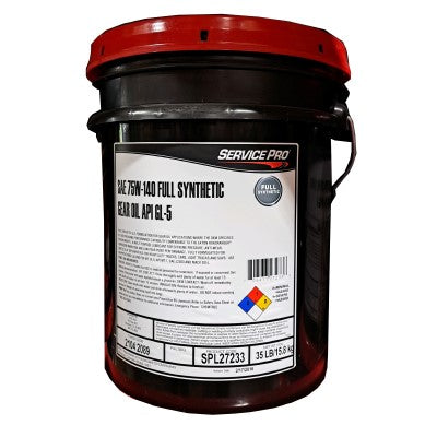 Service Pro 75W-140 Syn Limited Slip Gear Oil 5 Gal Pail