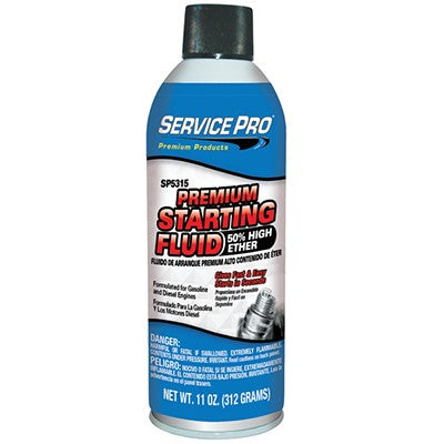 Service Pro Premium Starting Fluid 11 Oz — Full Case of 12 (12 × 11 oz)