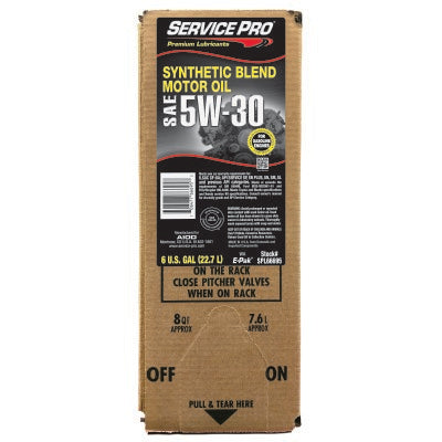 Service Pro 5W-30 Synthetic Blend Motor Oil 6 Gal E-Pak