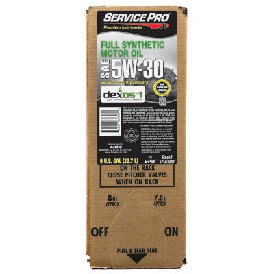 Service Pro 5W-30 Full Synthetic Dexos Gen 3 Motor Oil 6 Gal E-Pak