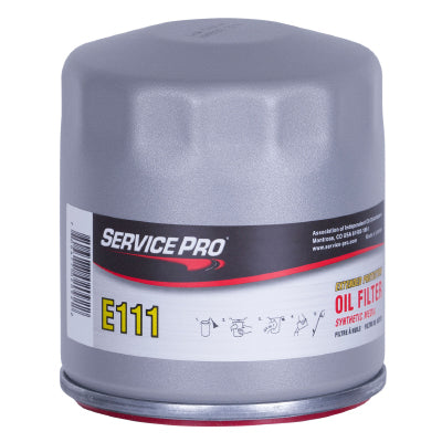 Service Pro Synthetic Oil Filter E111 — Full Case of 6