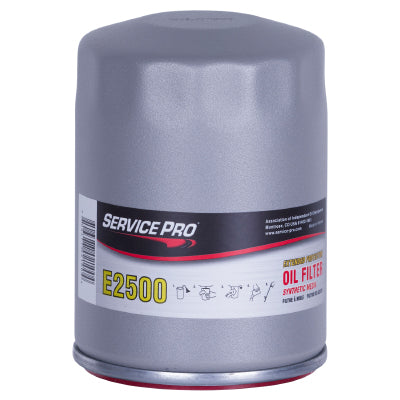 Service Pro Synthetic Oil Filter E2500 — Full Case of 6