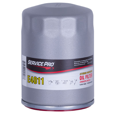 Service Pro Synthetic Oil Filter E4011 — Full Case of 6