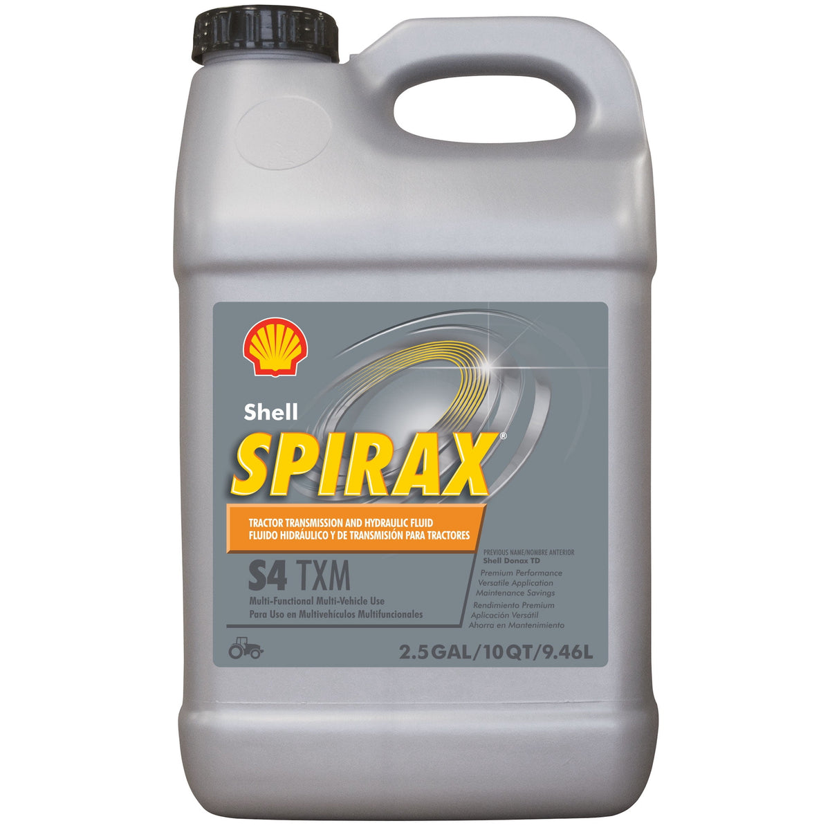 Shell Spirax S4 TXM Tractor Transmission & Hydraulic Fluid, 2.5 Gallon, Case of 2 — individual container shown