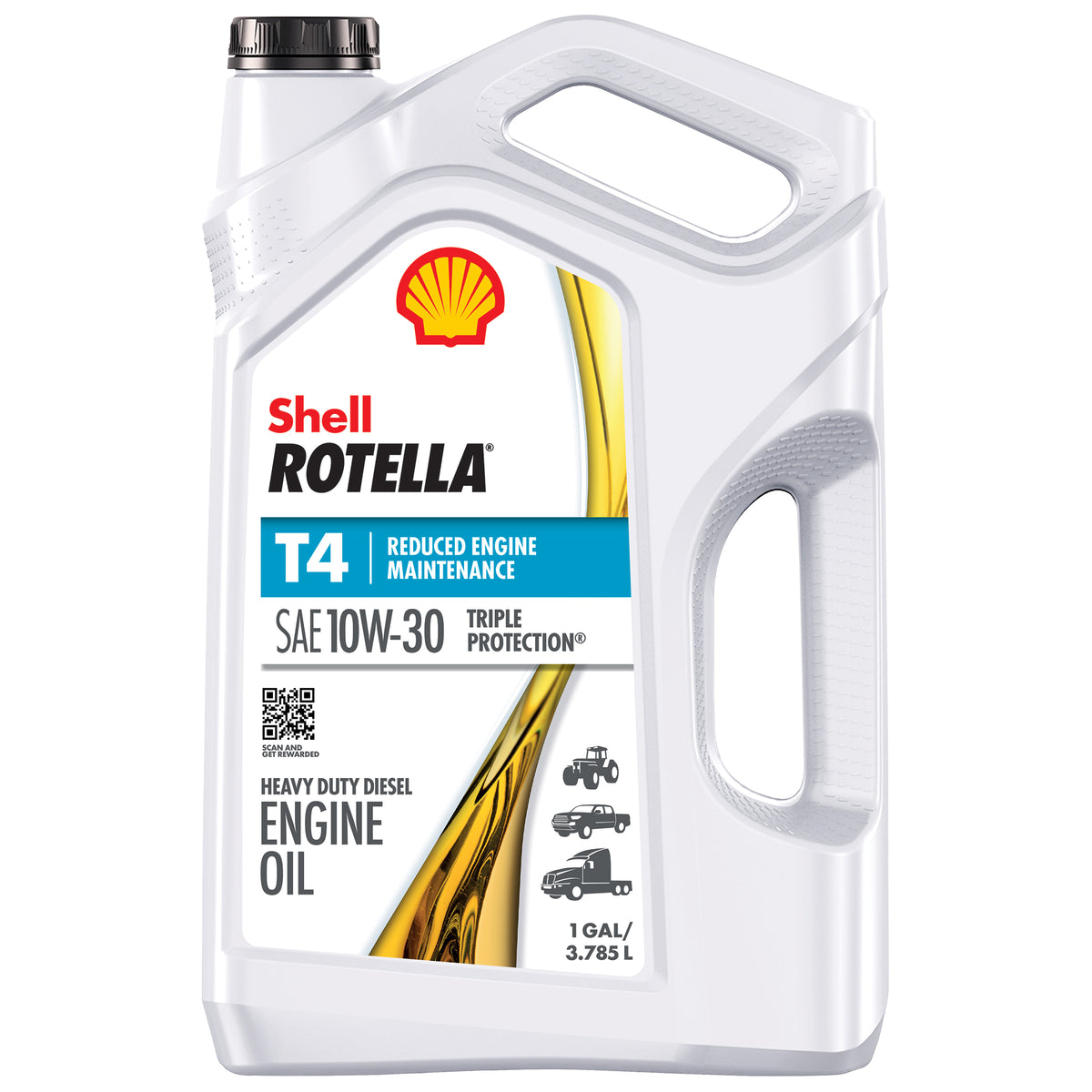 Shell 10w30 Rotella T4 Triple Protection 1 Gal