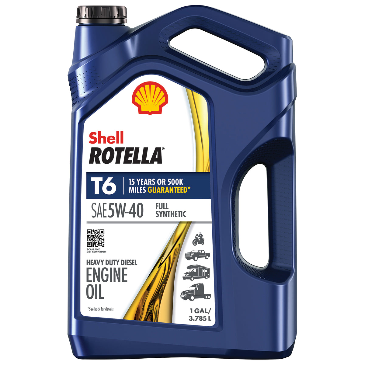 Shell 5w40 Rotella T6 Full Syn 1 Gal