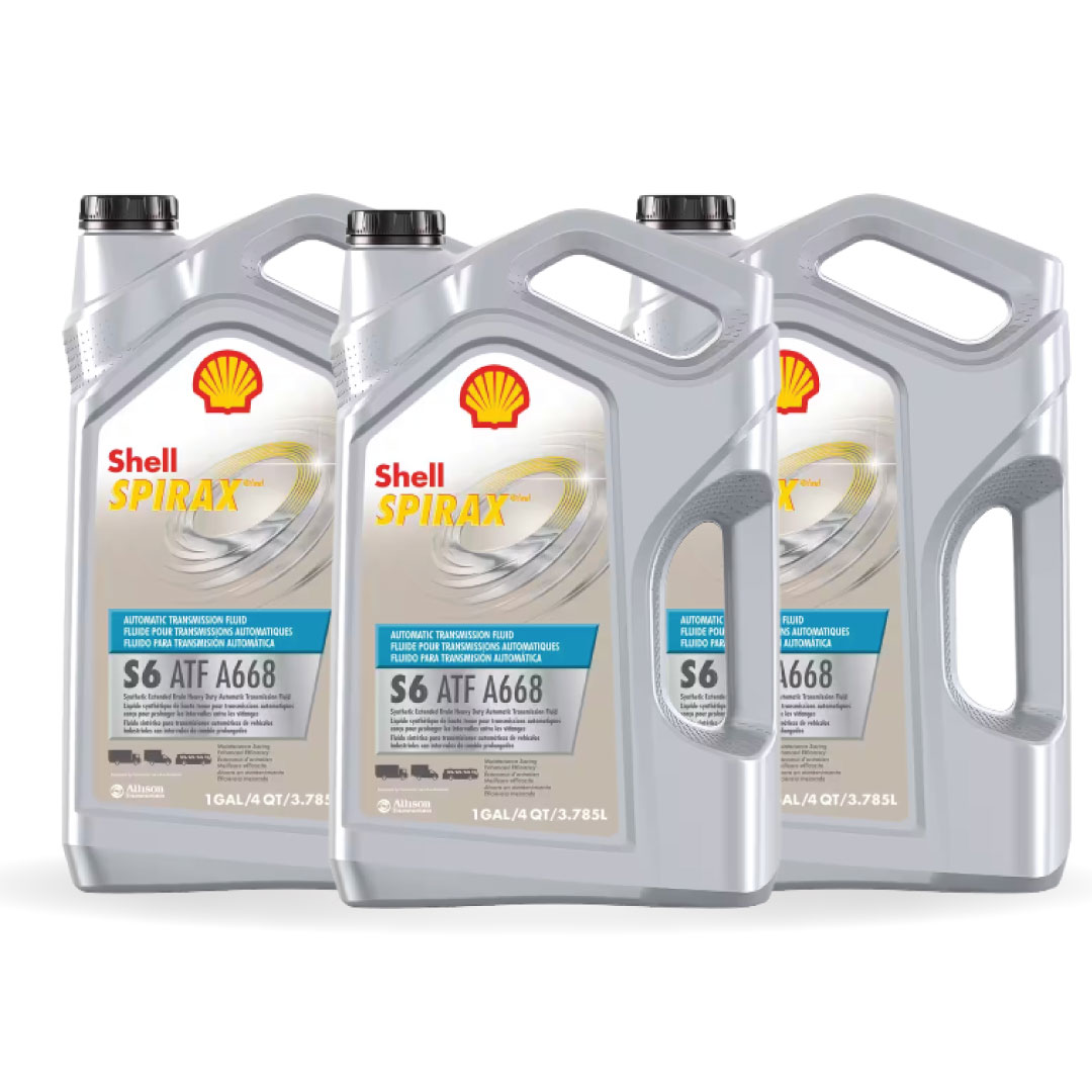 Shell Spirax S6 ATF A668 Synthetic Transmission Fluid, 1 Gallon, Case of 3