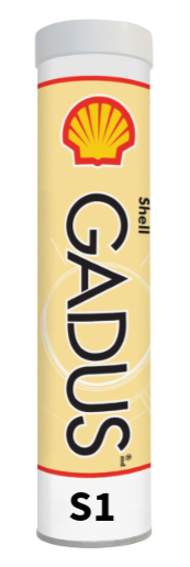 Shell Gadus S1 V160D NLGI 2 Grease, 400 g Tubes, Case of 12 — individual container shown; representative packaging
